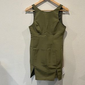 NWT - ASOS olive green bodycon dress